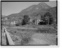 Historic Framed Print, Clifton Townsite, Confluence of Chase Creek & San Francisco River, Clifton, Greenlee County, AZ - 17,  17-7/8" x 21-7/8"