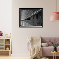 Historic Framed Print, Arizona & New Mexico Railroad Passenger Station, Coronado Boulevard, Clifton, Greenlee County, AZ - 14,  17-7/8" x 21-7/8"