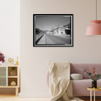 Historic Framed Print, Clifton Town Hall, Park Avenue, Clifton, Greenlee County, AZ - 3,  17-7/8" x 21-7/8"