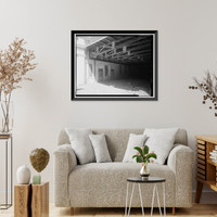 Historic Framed Print, Clifton Town Hall, Park Avenue, Clifton, Greenlee County, AZ - 7,  17-7/8" x 21-7/8"