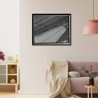 Historic Framed Print, Clifton Town Hall, Park Avenue, Clifton, Greenlee County, AZ - 12,  17-7/8" x 21-7/8"