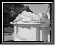 Historic Framed Print, Clifton Town Hall, Park Avenue, Clifton, Greenlee County, AZ - 13,  17-7/8" x 21-7/8"