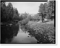 Historic Framed Print, Whispering Pines Bridge, Spanning East Verde River at Forest Service Contro, Payson vicinity, Gila County, AZ - 2,  17-7/8" x 21-7/8"