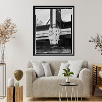 Historic Framed Print, Whispering Pines Bridge, Spanning East Verde River at Forest Service Contro, Payson vicinity, Gila County, AZ - 15,  17-7/8" x 21-7/8"