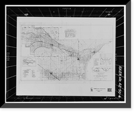 Historic Framed Print, San Carlos Irrigation Project, Lands North & South of Gila River, Coolidge, Pinal County, AZ - 4,  17-7/8" x 21-7/8"