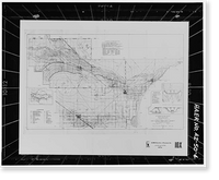 Historic Framed Print, San Carlos Irrigation Project, Lands North & South of Gila River, Coolidge, Pinal County, AZ - 4,  17-7/8" x 21-7/8"