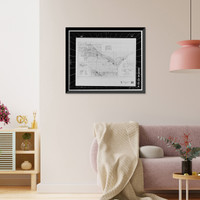 Historic Framed Print, San Carlos Irrigation Project, Lands North & South of Gila River, Coolidge, Pinal County, AZ - 4,  17-7/8" x 21-7/8"