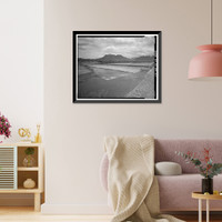 Historic Framed Print, San Carlos Irrigation Project, Ashurst-Hayden Dam, Gila River, T4S R11E S7, Coolidge, Pinal County, AZ,  17-7/8" x 21-7/8"