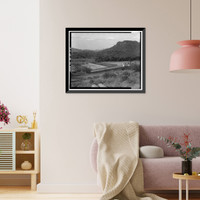 Historic Framed Print, San Carlos Irrigation Project, Ashurst-Hayden Dam, Gila River, T4S R11E S7, Coolidge, Pinal County, AZ - 3,  17-7/8" x 21-7/8"