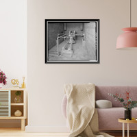 Historic Framed Print, San Carlos Irrigation Project, Ashurst-Hayden Dam, Gila River, T4S R11E S7, Coolidge, Pinal County, AZ - 6,  17-7/8" x 21-7/8"