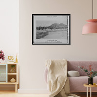 Historic Framed Print, San Carlos Irrigation Project, Ashurst-Hayden Dam, Gila River, T4S R11E S7, Coolidge, Pinal County, AZ - 10,  17-7/8" x 21-7/8"