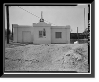 Historic Framed Print, San Carlos Irrigation Project, Ashurst-Hayden Dam, Power House, Gila River, T4S R11E S7, Coolidge, Pinal County, AZ,  17-7/8" x 21-7/8"