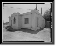 Historic Framed Print, San Carlos Irrigation Project, Ashurst-Hayden Dam, Power House, Gila River, T4S R11E S7, Coolidge, Pinal County, AZ - 3,  17-7/8" x 21-7/8"