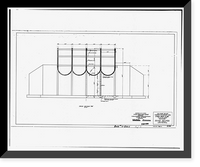 Historic Framed Print, San Carlos Irrigation Project, China Wash Flume, Main (Florence-Case Grande) Canal at Station 137+0, Coolidge, Pinal County, AZ - 7,  17-7/8" x 21-7/8"