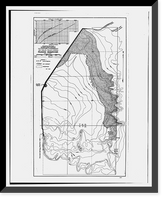 Historic Framed Print, San Carlos Irrigation Project, Picacho Resevoir, South of Gila River, Coolidge, Pinal County, AZ - 3,  17-7/8" x 21-7/8"