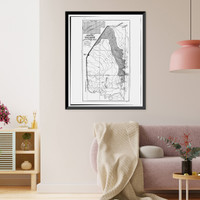 Historic Framed Print, San Carlos Irrigation Project, Picacho Resevoir, South of Gila River, Coolidge, Pinal County, AZ - 3,  17-7/8" x 21-7/8"