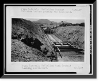 Historic Framed Print, San Carlos Irrigation Project, Pima Lateral, Main Canal at Sacaton Dam, Coolidge, Pinal County, AZ - 15,  17-7/8" x 21-7/8"