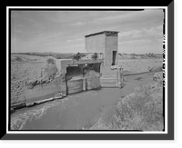 Historic Framed Print, San Carlos Irrigation Project, San Tan Indian Canal, North of Gila River, Coolidge, Pinal County, AZ,  17-7/8" x 21-7/8"