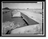 Historic Framed Print, San Carlos Irrigation Project, Casa Blanca Canal, Gila River, Coolidge, Pinal County, AZ - 3,  17-7/8" x 21-7/8"