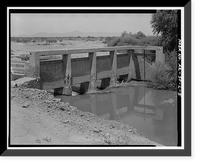Historic Framed Print, San Carlos Irrigation Project, Casa Blanca Canal, Gila River, Coolidge, Pinal County, AZ - 5,  17-7/8" x 21-7/8"