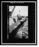 Historic Framed Print, San Carlos Irrigation Project, Southside Canal, South Side of Gila River, Coolidge, Pinal County, AZ - 6,  17-7/8" x 21-7/8"