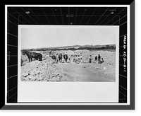 Historic Framed Print, San Carlos Irrigation Project, Florence Canal, South of Gila River, Coolidge, Pinal County, AZ,  17-7/8" x 21-7/8"