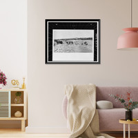 Historic Framed Print, San Carlos Irrigation Project, Florence Canal, South of Gila River, Coolidge, Pinal County, AZ,  17-7/8" x 21-7/8"