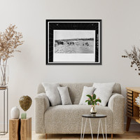 Historic Framed Print, San Carlos Irrigation Project, Florence Canal, South of Gila River, Coolidge, Pinal County, AZ,  17-7/8" x 21-7/8"