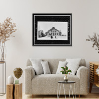 Historic Framed Print, San Carlos Irrigation Project, Coolidge Diesel Plant, Off Highway 57, Coolidge, Pinal County, AZ,  17-7/8" x 21-7/8"