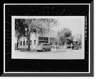 Historic Framed Print, San Carlos Irrigation Project, San Carlos Irrigation Project Headquarters, 205 West Roosevelt, Coolidge, Pinal County, AZ,  17-7/8" x 21-7/8"