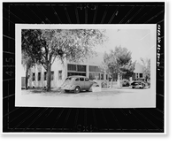 Historic Framed Print, San Carlos Irrigation Project, San Carlos Irrigation Project Headquarters, 205 West Roosevelt, Coolidge, Pinal County, AZ,  17-7/8" x 21-7/8"