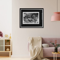 Historic Framed Print, Theodore Roosevelt Dam, Transformer House, Salt River, Tortilla Flat, Maricopa County, AZ- 3,  17-7/8" x 21-7/8"