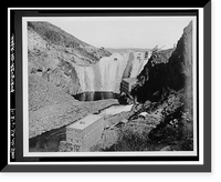 Historic Framed Print, Theodore Roosevelt Dam, Transformer House, Salt River, Tortilla Flat, Maricopa County, AZ- 4,  17-7/8" x 21-7/8"