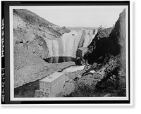 Historic Framed Print, Theodore Roosevelt Dam, Transformer House, Salt River, Tortilla Flat, Maricopa County, AZ- 4,  17-7/8" x 21-7/8"