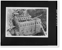 Historic Framed Print, Theodore Roosevelt Dam, Transformer House, Salt River, Tortilla Flat, Maricopa County, AZ - 8,  17-7/8" x 21-7/8"
