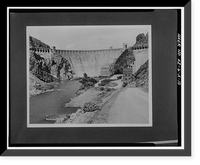 Historic Framed Print, Theodore Roosevelt Dam, Transformer House, Salt River, Tortilla Flat, Maricopa County, AZ- 10,  17-7/8" x 21-7/8"