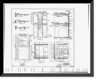 Historic Framed Print, Theodore Roosevelt Dam, Transformer House, Salt River, Tortilla Flat, Maricopa County, AZ - 12,  17-7/8" x 21-7/8"