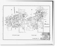 Historic Framed Print, Theodore Roosevelt Dam, Transformer House, Salt River, Tortilla Flat, Maricopa County, AZ- 15,  17-7/8" x 21-7/8"