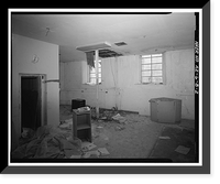 Historic Framed Print, Theodore Roosevelt Dam, Transformer House, Salt River, Tortilla Flat, Maricopa County, AZ- 17,  17-7/8" x 21-7/8"