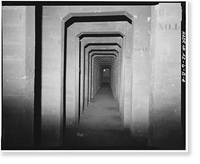 Historic Framed Print, Theodore Roosevelt Dam, Transformer House, Salt River, Tortilla Flat, Maricopa County, AZ- 19,  17-7/8" x 21-7/8"