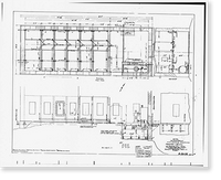 Historic Framed Print, Theodore Roosevelt Dam, Transformer House, Salt River, Tortilla Flat, Maricopa County, AZ - 26,  17-7/8" x 21-7/8"