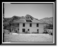 Historic Framed Print, Faraway Ranch, Erickson-Riggs Ranch House, State Highway 181, Willcox vicinity, Cochise County, AZ - 2,  17-7/8" x 21-7/8"