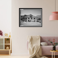 Historic Framed Print, Faraway Ranch, Erickson-Riggs Ranch House, State Highway 181, Willcox vicinity, Cochise County, AZ - 2,  17-7/8" x 21-7/8"