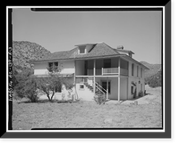 Historic Framed Print, Faraway Ranch, Erickson-Riggs Ranch House, State Highway 181, Willcox vicinity, Cochise County, AZ - 3,  17-7/8" x 21-7/8"