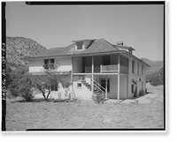 Historic Framed Print, Faraway Ranch, Erickson-Riggs Ranch House, State Highway 181, Willcox vicinity, Cochise County, AZ - 3,  17-7/8" x 21-7/8"