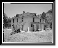 Historic Framed Print, Faraway Ranch, Erickson-Riggs Ranch House, State Highway 181, Willcox vicinity, Cochise County, AZ - 5,  17-7/8" x 21-7/8"