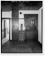 Historic Framed Print, Faraway Ranch, Erickson-Riggs Ranch House, State Highway 181, Willcox vicinity, Cochise County, AZ - 14,  17-7/8" x 21-7/8"