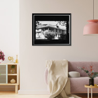 Historic Framed Print, Faraway Ranch, Erickson-Riggs Ranch House, State Highway 181, Willcox vicinity, Cochise County, AZ - 36,  17-7/8" x 21-7/8"