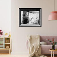 Historic Framed Print, Faraway Ranch, Erickson-Riggs Ranch House, State Highway 181, Willcox vicinity, Cochise County, AZ - 38,  17-7/8" x 21-7/8"