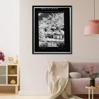 Historic Framed Print, Faraway Ranch, Erickson-Riggs Ranch House, State Highway 181, Willcox vicinity, Cochise County, AZ - 41,  17-7/8" x 21-7/8"